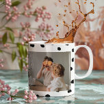 Mug Photo de famille moderne et points noirs Beauté Ca<br><div class="desc">Photo de famille moderne et points noirs Beauté Cadeau</div>