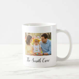 Mug photo de famille personnalisé avec message per