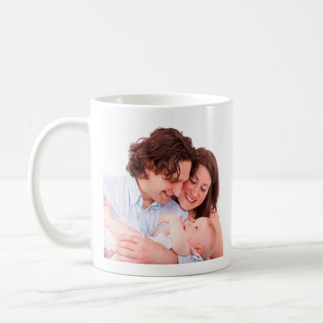 Mug Photo de famille personnalisée (Gauche)