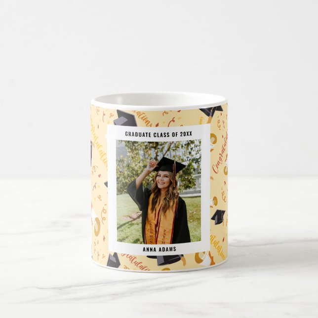 Mug Photo de félicitations de remise de diplômes (Centre)