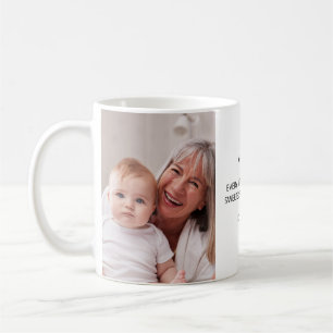 Mug Photo de grand-mère en noir et blanc 2