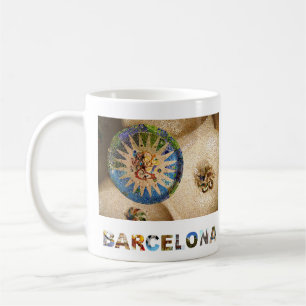 Mug Photo de Guell de parc de Barcelone Espagne Gaudi