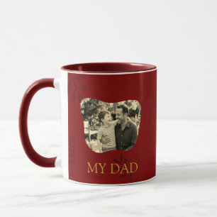 Mug photo de la fête des Pères Élégant Émeraude &