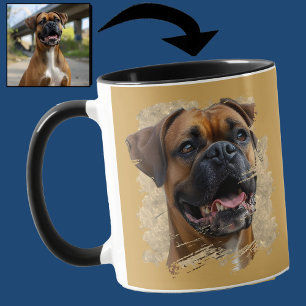 Mug Photo de la Marigold Brouillée Dorée pour Amoureux