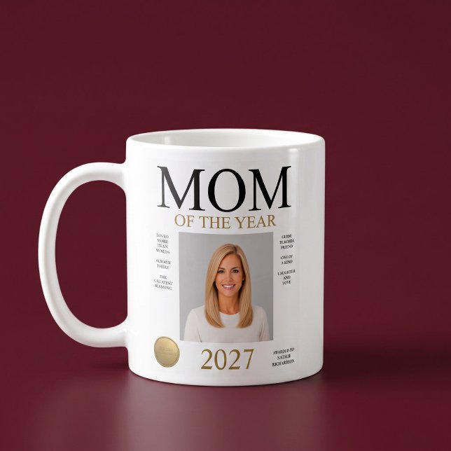 Mug Photo de la mère de l'année (Créateur téléchargé)