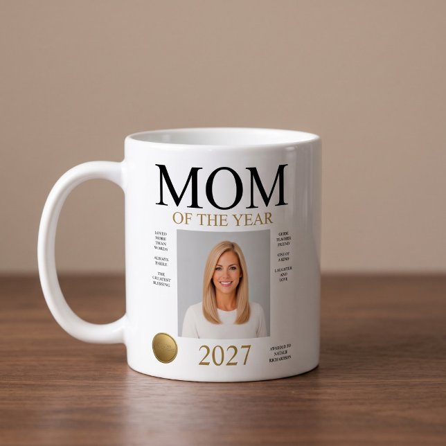 Mug Photo de la mère de l'année (Créateur téléchargé)