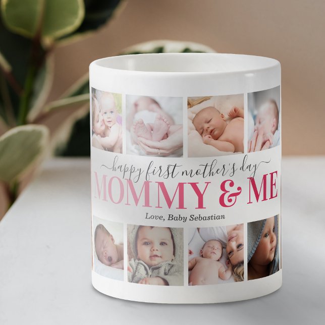 Mug Photo de la première fête des mères "Maman et moi" (Créateur téléchargé)