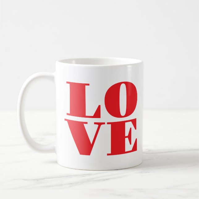 Mug Photo de la Saint Valentin LOVE (Gauche)