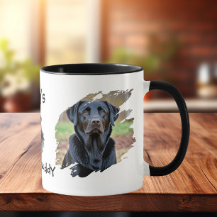 Mug Photo de Labrador noir de compagnie Papa personna