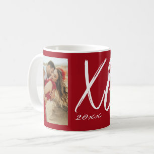 Mug Photo de l'année XO écriture moderne