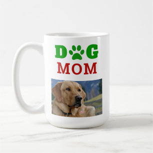 Mug Photo de l'Empreinte de patte Snowflake de Christm