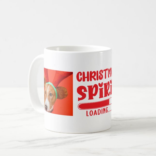 Mug Photo de l'esprit de Noël (Devant gauche)