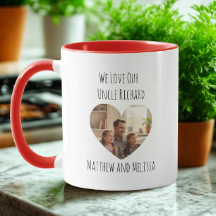 Mug Photo de l'oncle minimaliste – Cadeau sincère pour