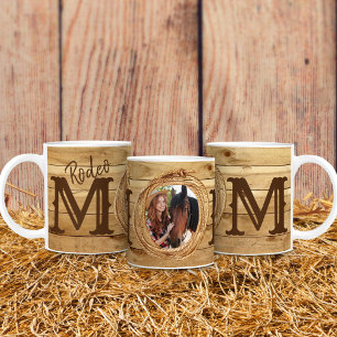 Mug Photo de maman de Rodéo Western rustique
