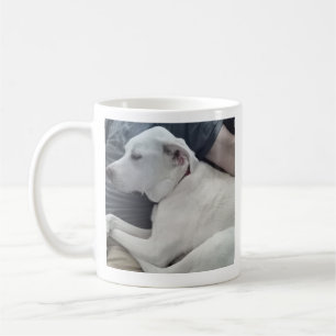 Mug Photo de mignon chien avec Meilleur ami Papa Café