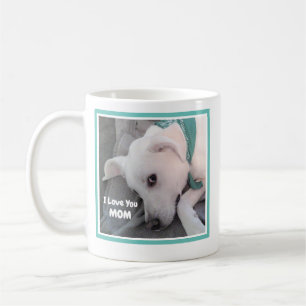 Mug Photo de mignonne lazy Chien Chien Chien Blanc Je