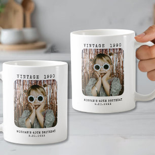 Mug Photo de naissance vintage