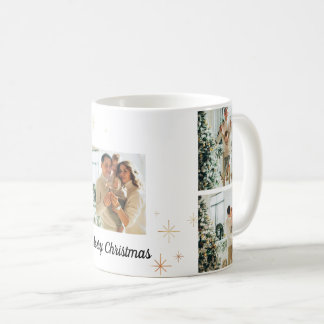 Mug photo de Noël joyeux – Collage de votre famill