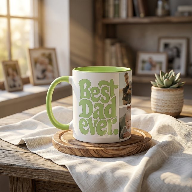 Mug Photo de papa de chien moderne le plus génial (Créateur téléchargé)