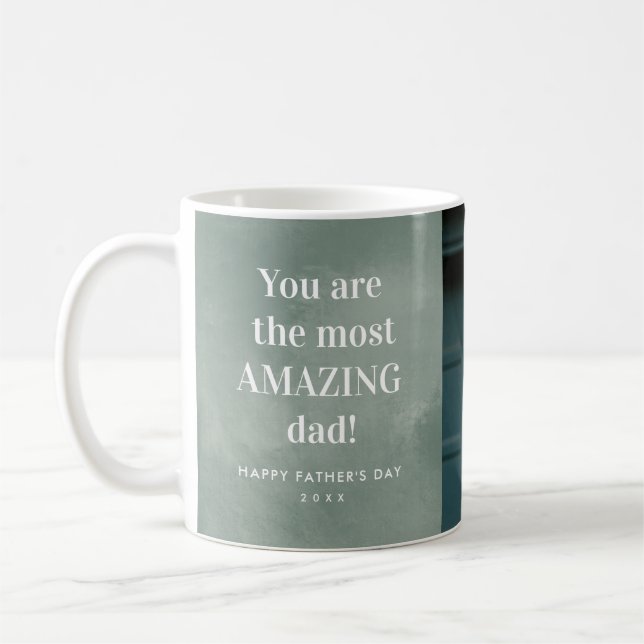 Mug Photo de papa incroyable Fête des Pères  (Gauche)