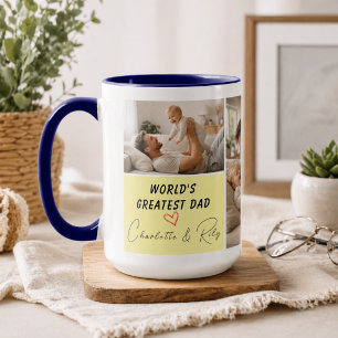 Mug Photo de papa le plus grand du monde personnalisé