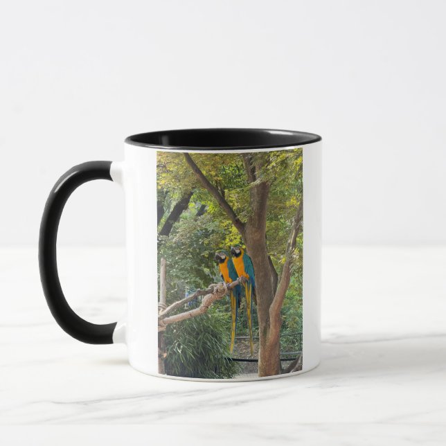 Mug photo de perroquets Macaw (Gauche)