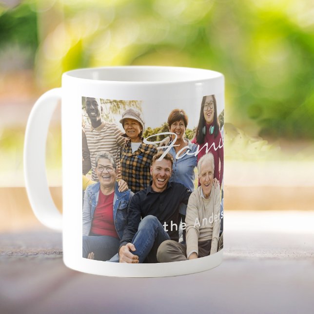 Mug Photo de réunion de famille 11oz. Classique (Créateur téléchargé)