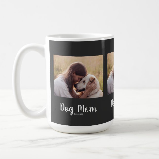 Mug Photo de script de maman de chien établie (Gauche)