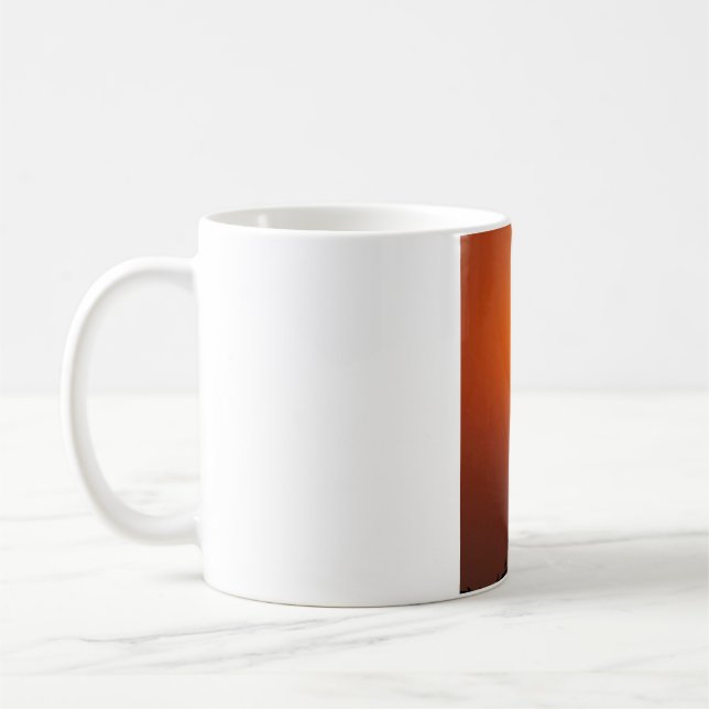 Mug Photo de silhouette de cigogne oiseau au coucher d (Gauche)