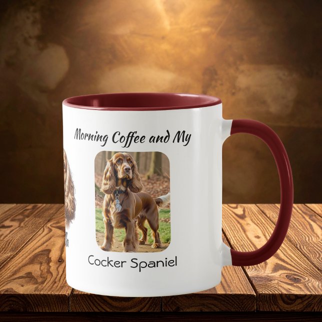 Mug Photo de souvenir Cocker Spaniel Personnaliser (Créateur téléchargé)