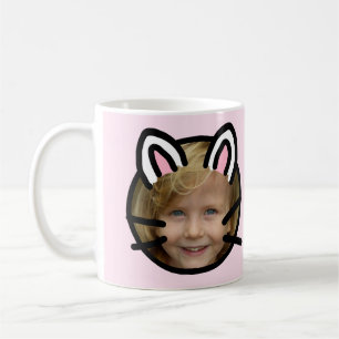 Mug Photo de style Purikura de chat Kawaii