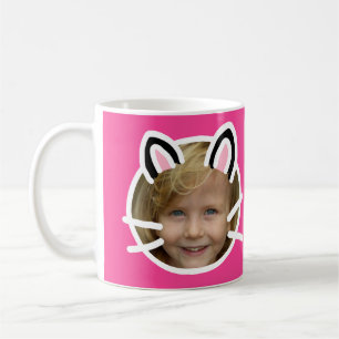 Mug Photo de style Purikura de chat Kawaii