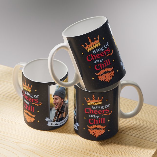 Mug Photo de typographie de citation de roi drôle colo (Créateur téléchargé)