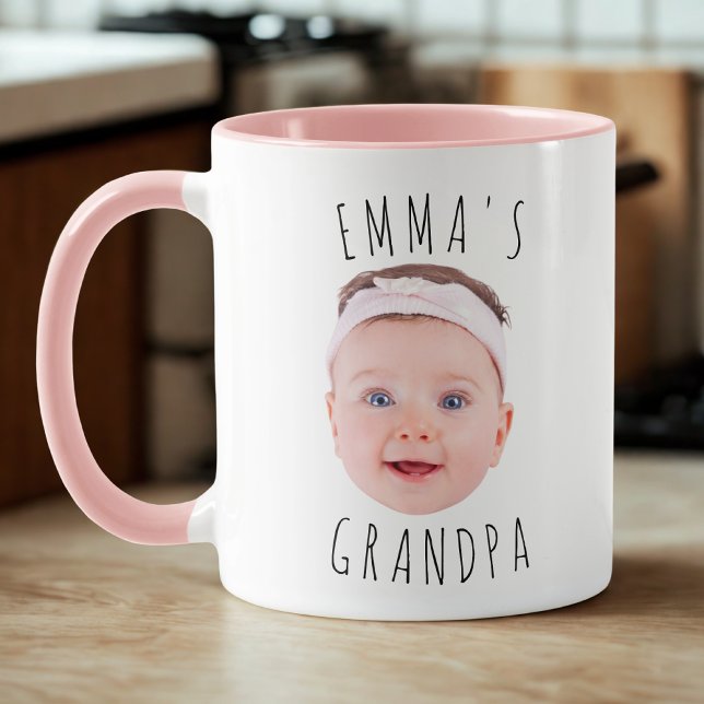 Mug Photo de visage de bébé personnalisée  (Créateur téléchargé)