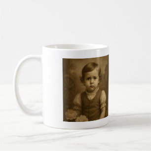 Mug Photo d'enfance personnalisée et année Vintage per