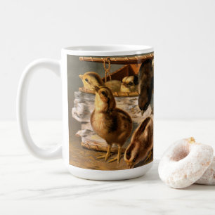 Mug Photo d'oiseaux de ferme - Bébés poussins