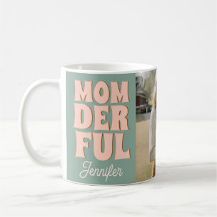 Mug Photo drôle de la fête des mères bleu rose rétro