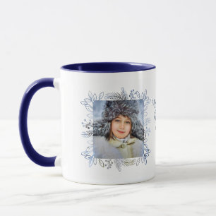 Mug Photo du cadre 2 de feuillage d'hiver