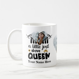 Mug Photo du coeur personnalisée maman juste au-dessus