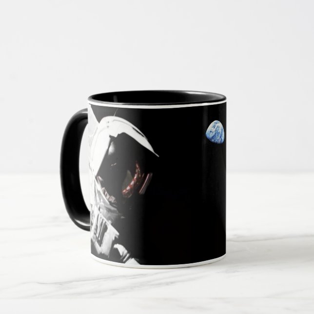 Mug Photo du drapeau américain de l'astronaute Apollo  (Devant gauche)