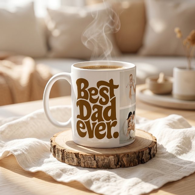 Mug Photo du meilleur papa chien moderne (Créateur téléchargé)