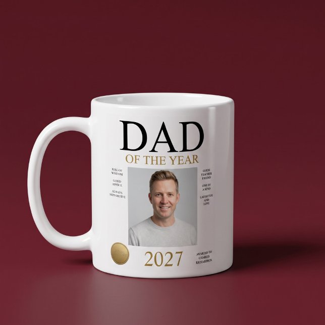 Mug Photo du papa de l'année (Créateur téléchargé)