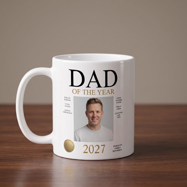 Mug Photo du papa de l'année (Créateur téléchargé)