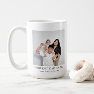 Mug Photo du papa le plus cool Cadeau de fête des père