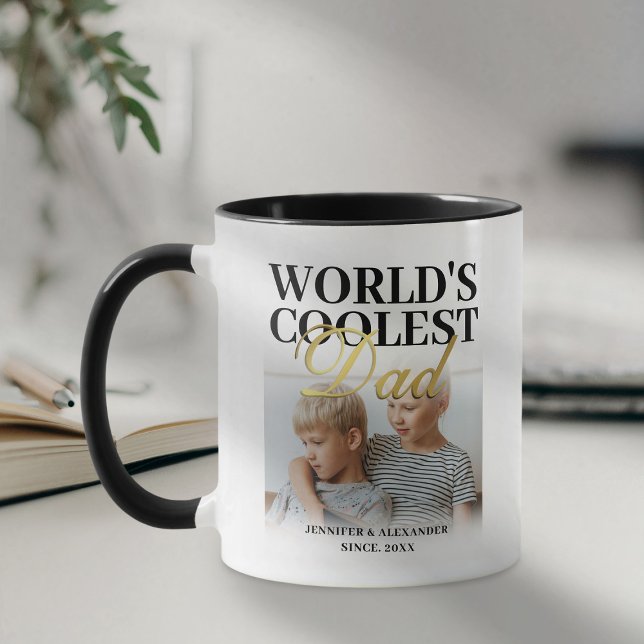 Mug Photo du papa le plus cool du monde 2 (Créateur téléchargé)