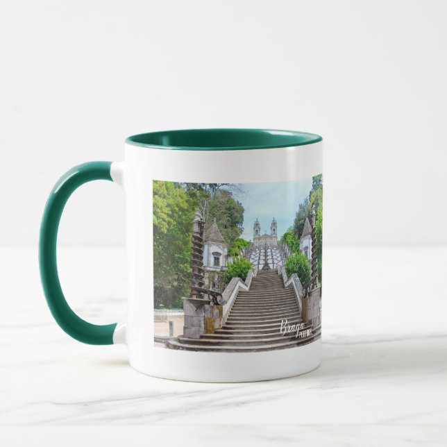 Mug Photo du Sanctuaire Bom Jesus Braga, avec prière (Gauche)