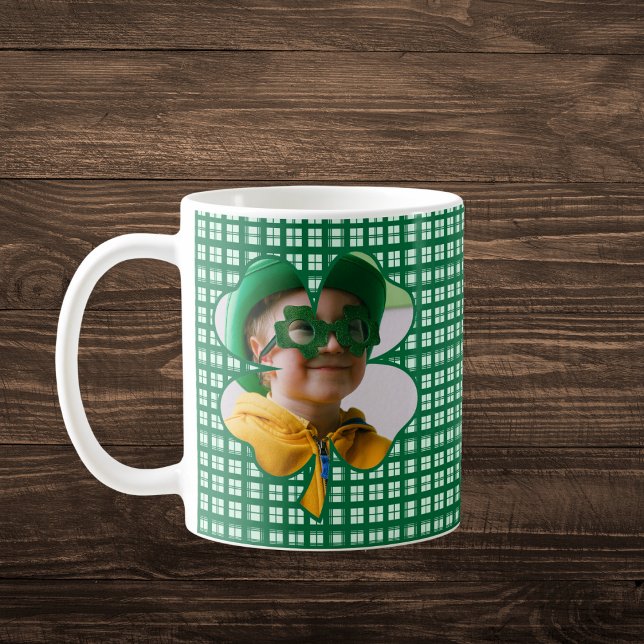 Mug Photo du trèfle de la Saint Patrick (Créateur téléchargé)