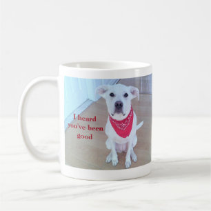 Mug Photo d'un chien mignon avec un bâton amusant hors