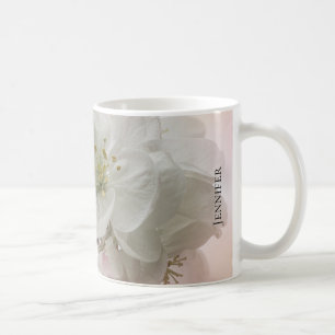Mug Photo en fleurs de pomme blanche