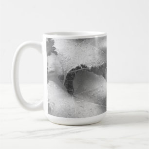 Mug Photo en noir et blanc de Feuilles de raisins moui